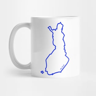 My land Finland map outline Mug